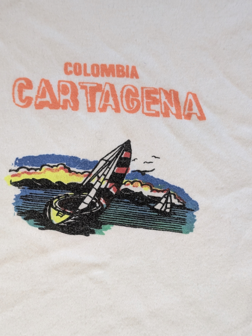 Colombia Cartagena Graphic White